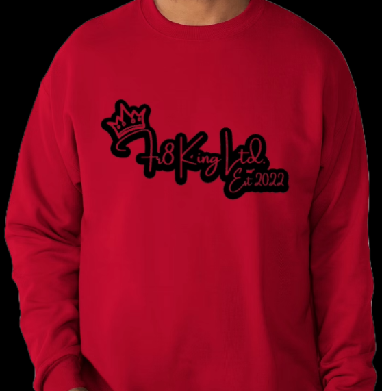 Red Long Sleeve Cotton Tee - Fr8 King Ltd